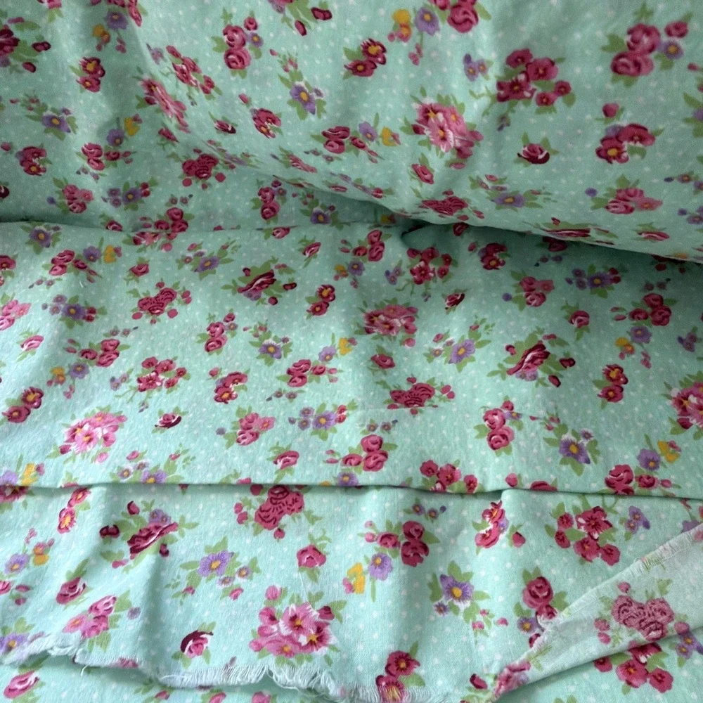 Feldman Fabric Flowers & Dots Approximately 2 Yards